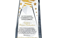 Outstanding Leadership And Achievement Award Wording With Regard To Outstanding Achievement Certificate
