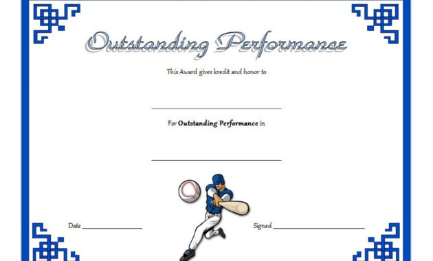 Outstanding Performance Certificate Template 7 Throughout Quality Best Performance Certificate Template