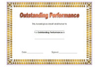 Outstanding Performance Certificate Template 7 With Regard To Amazing Chess Tournament Certificate Template Free 8 Ideas