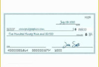 Oversized Check Template Free Of Big Checks Presentation With Regard To Printable Presentation Check Template