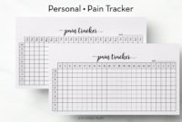 Pain Tracker Pain Journal Personal Planner Health Planner With Best Pain Log Template