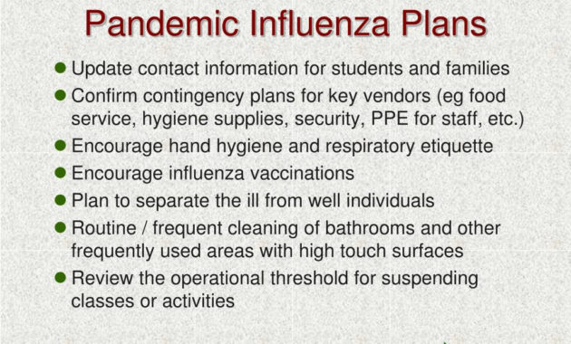Pandemic Contingency Plan Pandemic 2020 Pertaining To Business Continuity Plan Template Canada