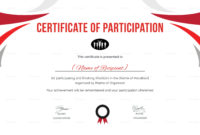 Participation Certificate For Running Template Intended Inside Free Free Templates For Certificates Of Participation
