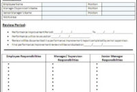 Performance Improvement Plan Template Template Business Regarding Business Improvement Proposal Template