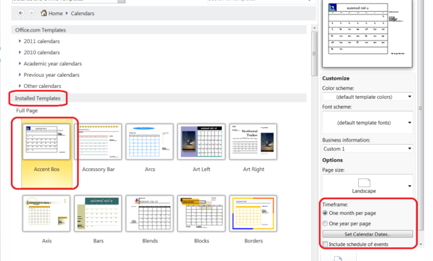 Personalize A Calendar For New Year In Publisher Within Agenda Template Word 2007