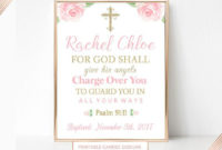 Personalized Baptism Gift Bible Verse Wall Art Baby Girl For Baptism Certificate Template Word 9 Fresh Ideas