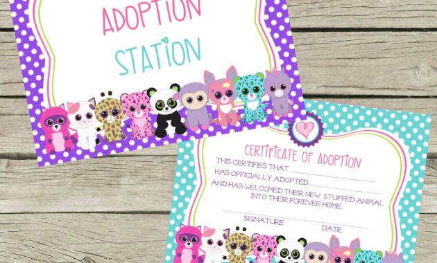 Pet Adoption Certificate Adopt A Pet Birthday Party Ideas In Quality Unicorn Adoption Certificate Free Printable 7 Ideas