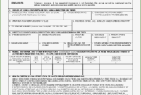 Pet Health Certificate Template 18 Belief To Try Out Regarding Printable Veterinary Health Certificate Template