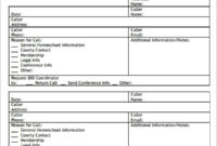 Phone Log Template 8 Free Pdf Doc Download With Regard To Phone Message Log Template
