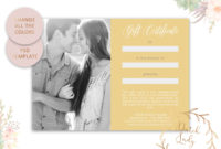 Photography Gift Certificate Card Adobe Photoshop Psd Intended For Gift Certificate Template Photoshop