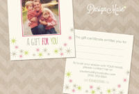 Photography Gift Certificate Template 5X5Birchandivydesign Throughout Free Photography Gift Certificate Template