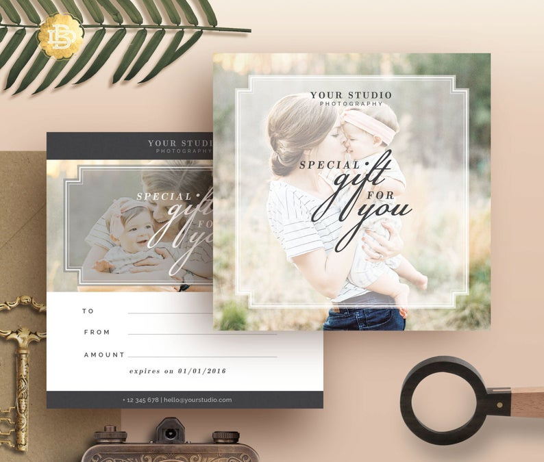 Photography Gift Certificate Template Gift Card Design In Best Photoshoot Gift Certificate Template