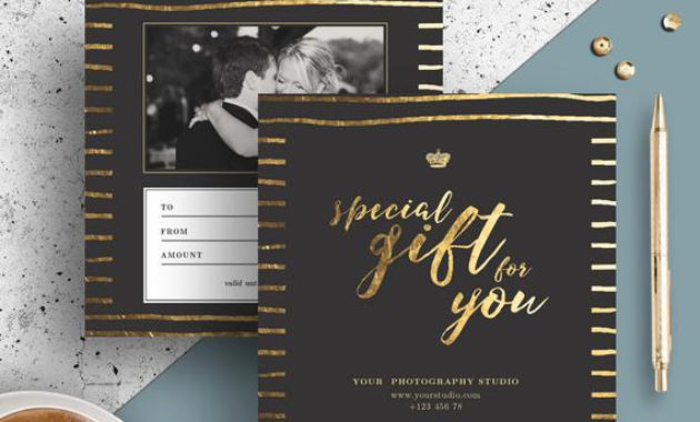 Photography Gift Certificate Template Gift Card Design Photo Regarding Amazing Photography Gift Certificate