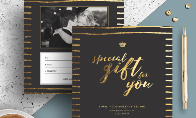 Photography Gift Certificate Template Gift Card Design Photo Within Photoshoot Gift Certificate Template