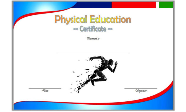 Physical Education Certificate Template Editable 8 Free With Regard To Editable Swimming Certificate Template Free Ideas