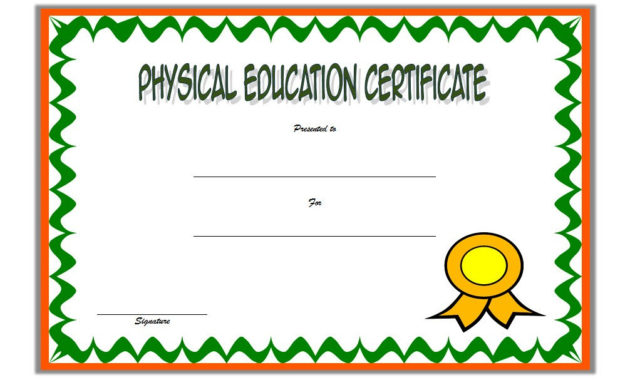 Physical Education Certificate Template Editable 8 Free Within Printable Sports Day Certificate Templates Free