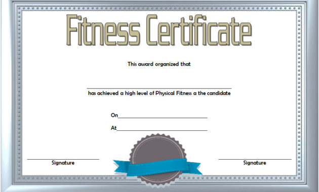 Physical Fitness Certificate Template Editable 7 Latest With Amazing Editable Swimming Certificate Template Free Ideas