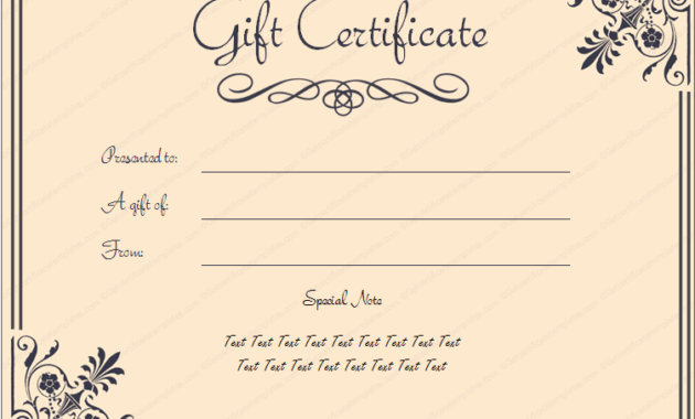 Pin Templates 6 Business Gift Certificate Templates To Within Editable Fitness Gift Certificate Templates