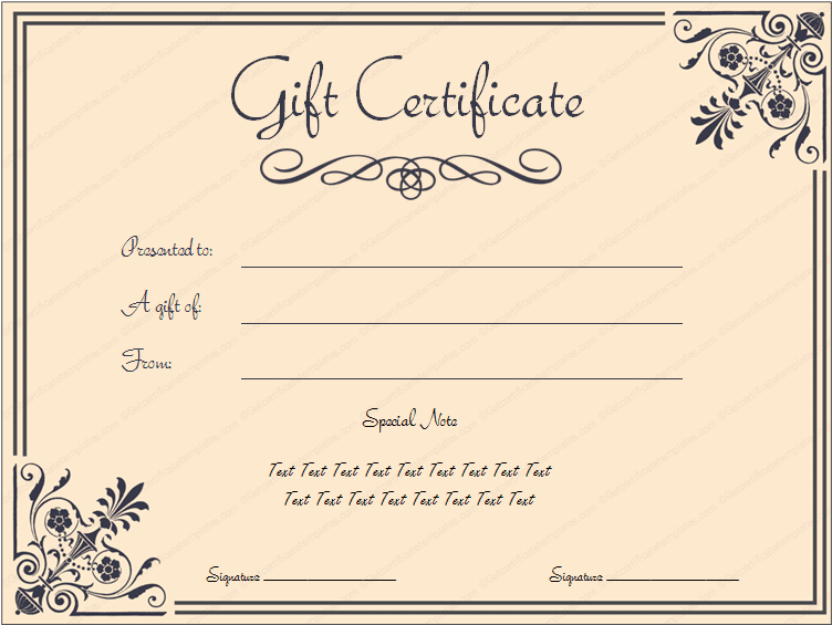 Pin Templates 6 Business Gift Certificate Templates To Within Editable Fitness Gift Certificate Templates