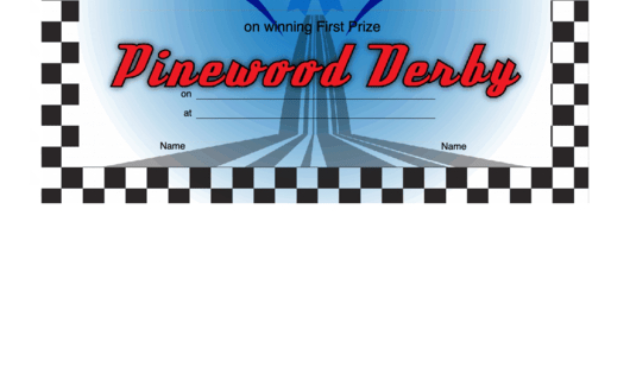 Pinewood Derby 1St Place Certificate Printable Pdf Download Throughout Amazing Pinewood Derby Certificate Template
