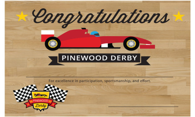 Pinewood Derby Award Certificates Templates Jurjur Regarding Pinewood Derby Certificate Template
