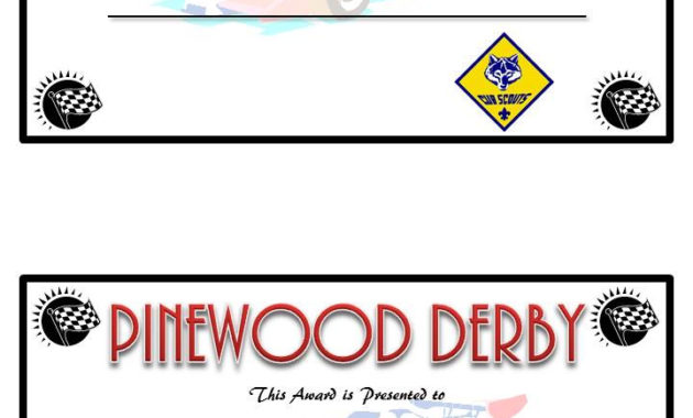 Pinewood Derby Derby And Certificate Templates On Pinterest Regarding 5K Race Certificate Template