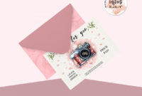 Pink Flowers Gift Certificate Instant Download Inside Printable Photography Gift Certificate Template