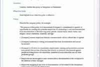 Policy Manual Template Ms Word Templates Forms With Policies And Procedures Template For Small Business