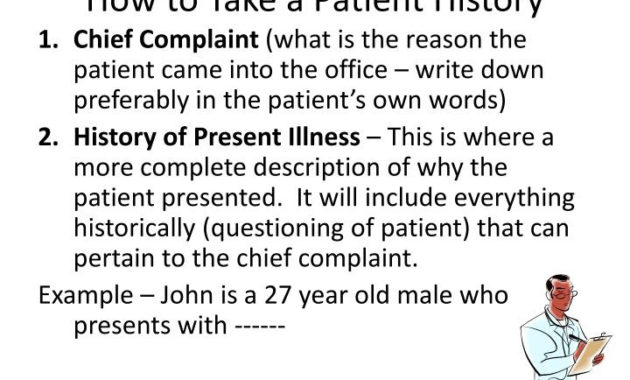 Ppt History And Physical Examination Powerpoint For Best History Of Present Illness Template