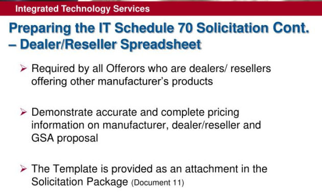 Ppt How To Obtain A Gsa It Schedule 70 Contract For Small Business Subcontracting Plan Template