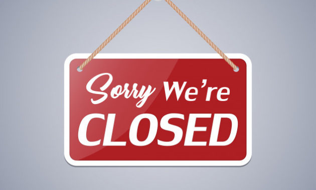 Premium Vector Business Sign That Says Sorry We'Re Closed Intended For Business Closed Sign Template