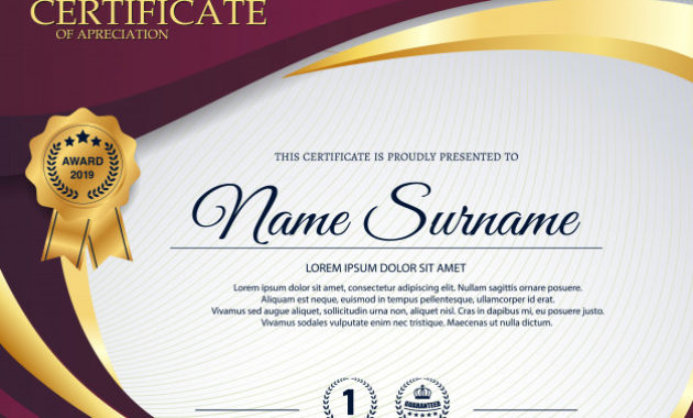 Premium Vector Creative Certificate Of Appreciation Inside Gratitude Certificate Template