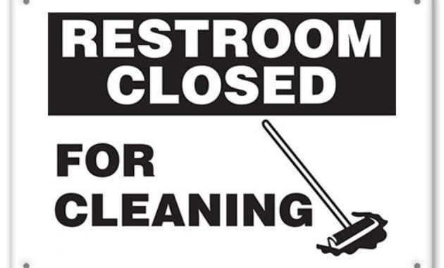 Printable Bathroom Closed Sign Image Of Bathroom And Closet With Business Closed Sign Template