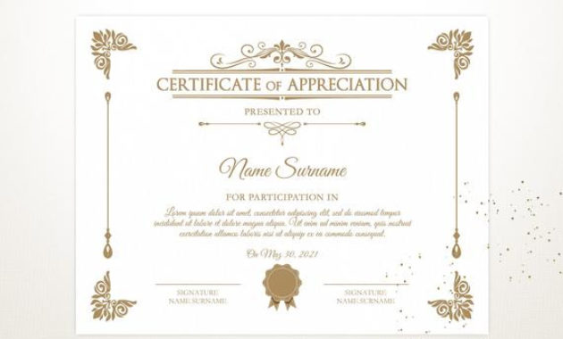 Printable Certificate Of Appreciation Certificate Template Intended For Awesome No Certificate Templates Could Be Found