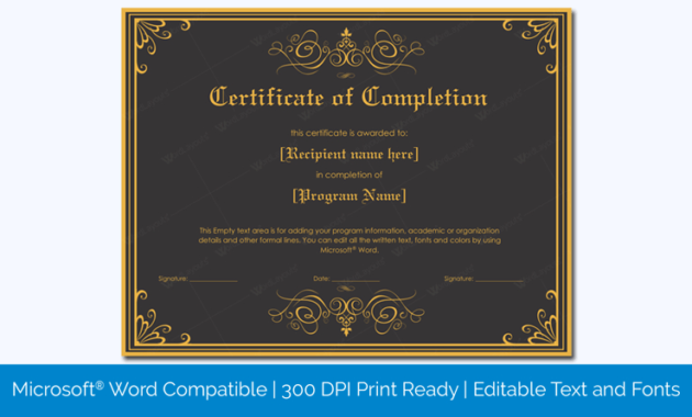 Printable Certificate Of Completion Templates Within Quality Baby Shower Game Winner Certificate Templates