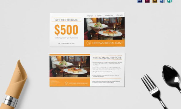 Printable Gift Certificate Templates Sampleprintable In Printable Restaurant Gift Certificates Printable