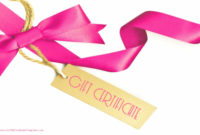 Printable Gift Certificate Templates Throughout Printable Gift Certificates Templates Free