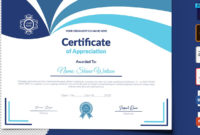 Printable Of Appreciation Certificate Template 104730 Throughout Gratitude Certificate Template