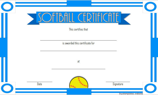 Printable Softball Certificate Templates 10 Best Designs With Amazing Most Likely To Certificate Template 9 Ideas