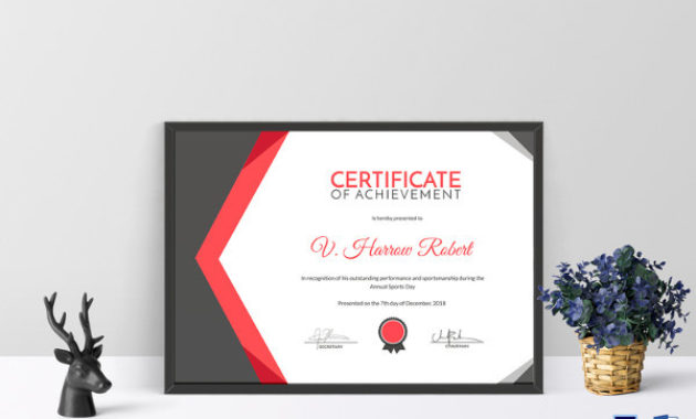 Printable Sports Certificates Sampleprintable Pertaining To Tennis Achievement Certificate Template