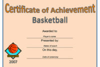 Printable Sports Certificates Sampleprintable With Regard To Printable Volleyball Participation Certificate