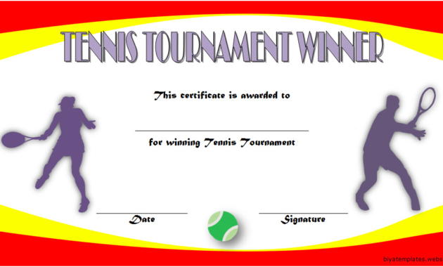 Printable Tennis Certificate Templates Free 20 Great Ideas Within Tennis Participation Certificate
