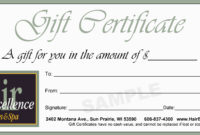 Printablechristmasgiftcertificatetemplate Massage With Free Printable Beauty Salon Gift Certificate Templates