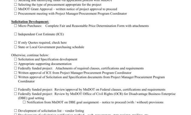 Procurement Management Checklist Intended For Best Independent Government Cost Estimate Template