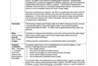 Product Requirements Document Template Word Best Sample Regarding Business Requirements Document Template Word