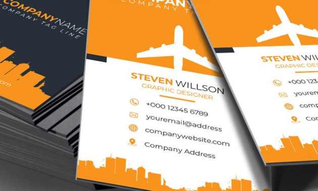 Professional Business Cards Psd Template 73615 Pertaining To Business Card Size Template Psd