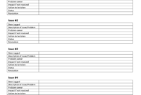 Project Issue Log Template In Word And Pdf Formats With Best Project Management Issues Log Template