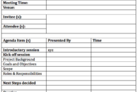Project Kickoff Meeting Presentation With Project Kickoff Meeting Presentation Template
