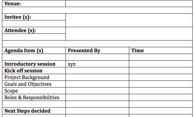 Project Kickoff Meeting Presentation With Project Kickoff Meeting Presentation Template