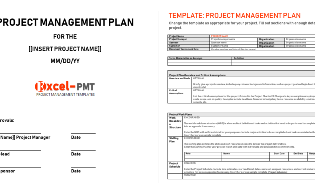 Project Management Plan Example Template Project For Amazing Project Management Proposal Template